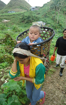 Outreach team trekking